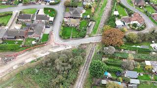 Swanton Road level crossing Dereham  10 Nov 2024 [upl. by Artimas209]