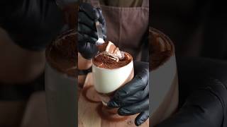 Chocolate Panna cotta Easy to make No bake desert shorts dessert chocolate coffee [upl. by Thorma]