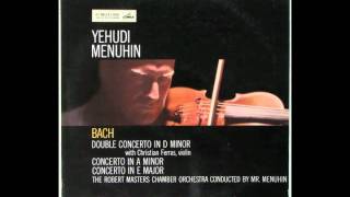 Bach Double Concerto in D minor BWV 1043  1st Movement Menuhin amp Ferras [upl. by Imugem]