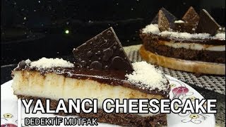 KOLAY CHEESECAKE TARİFİ PİŞMEYEN ÇİKOLATALI CHEESECAKE TARİFİ [upl. by Tiphane]