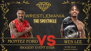 awa wrestlemania Wes lee Vs montez ford [upl. by Clarhe356]