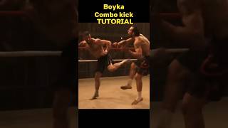 Deadliest boyka combo kick tutorial🔥spin kick jump back kick‼️ [upl. by Rellia]