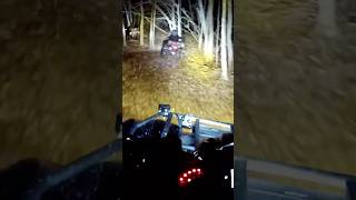 Nighttime ATV riding  Yamaha Grizzly 700 [upl. by Marin]