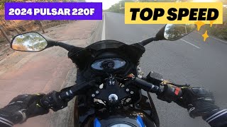 2024 Bajaj pulsar 220F Top Speed Test [upl. by Hairas]