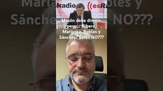 Mazón debe dimitir pero … Teresa Ribera Margarita Robles Marlaska y Sánchez éstos NO [upl. by Newol]