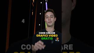 Come creare GRAFICI VIDEO gratis 📊📹 short [upl. by Nwahs]