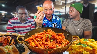 Kenyas BIGGEST MARKET STREET FOOD and CHAPATI in Muthurwa Market Nairobi [upl. by Oira]