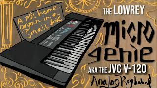 Lowrey Micro Genie aka the JVC V120 Analog  Keyboard from 1983 [upl. by Edgard]