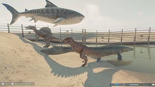 Theropod vs Marine Predators Size Comparison [upl. by Yerggoeg]