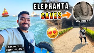 Elephanta Caves Dekh Liya 😍  Mumbai Trip [upl. by Intihw982]