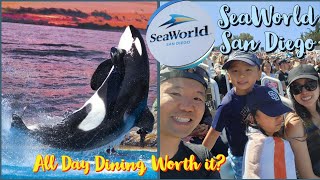 SeaWorld San Diego  All Day Dining Worth it [upl. by Shaeffer]