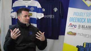 The Greenock Morton Weekly Update l Anton McElhone [upl. by Ahsotal]