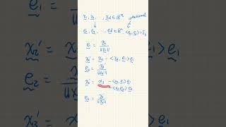 The GramSchmidt procedure for finding an orthonormal basis maths linearalgebra [upl. by Liss693]