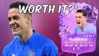 88 Giacomo Raspadori Ultimate Birthday Player Anaylsis  EA FC 24 Ultimate Team [upl. by Wiese]