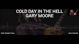 GARY MOORE  COLD DAY IN THE HELL  TAB GUITAR [upl. by Assecnirp]