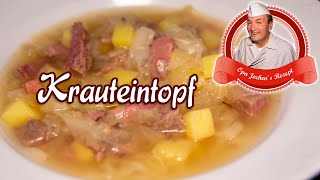 Krautsuppe selber machen  Krauteintopf  Resteverwertung der Wurstherstellung  Opa Jochens Rezept [upl. by Ambrosane]