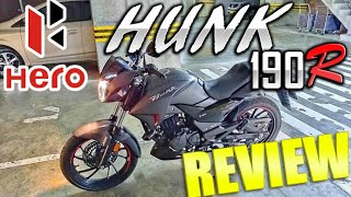 NUEVA Hero HUNK 190R review 2022 La URBANA más BRUTAL y BARATA [upl. by Ecirahc]