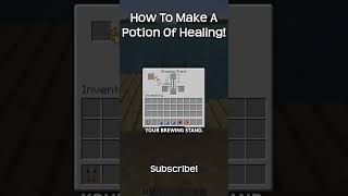 How To Make A Potion Of Healing In Minecraft [upl. by Ansley]