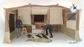 Short video showing Triganos largest family trailer tent the Olympe [upl. by Liamaj91]