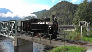 🌲Bregenzerwaldbahn🌲Wälderbähnle in Vorarlberg mit🚂 Uh102 Dampflok und Diesellokbespannung 2092 [upl. by Candyce535]