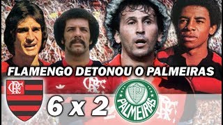 Flamengo 6 x 2 Palmeiras  Melhores Momentos  Brasileiro 1980  Zico e cia [upl. by Yenrab]