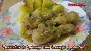 Perninhas de Frango com Cerveja e Mostarda receita fácil [upl. by Zat209]