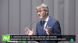 03102024 El consejero de Economía optimista ante los presupuestos regionales de 2025 [upl. by Sremlahc]