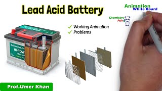 Lead acid battery  Animation  Discharging and Charging  Electrochemistry  Chemistry ask [upl. by Arahd]