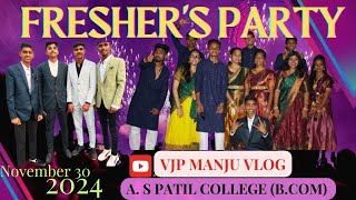 Freshers Party in asp commerce college Vijayapur  Aarambha 2024  Siddappa bidri [upl. by Dietsche]