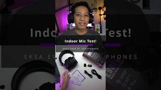 Indoor Builtin Mic Test Eksa E900 BT Headphones shorts [upl. by Harman]