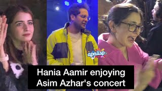 Hania Aamir enjoying Asim Azhars concert in Karachi [upl. by Greenman286]