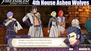 FE3H Meeting 4th House Ashen Wolves Cindered Shadows Opening  Fire Emblem Three Houses DLC4 [upl. by Cavanaugh]