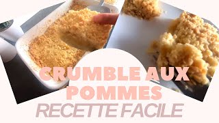 Crumble aux pommes Recette 🍎 [upl. by Aihsena]