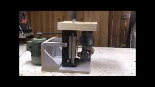 Shop made oscillating spindle sander Dry run [upl. by Klement]