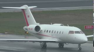 Bosch AG Canadair Challenger 605 HBJGT taxiing at Berlin Tegel Airport [upl. by Isewk]