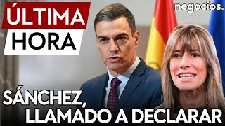 ÚLTIMA HORA  Pedro Sánchez llamado a declarar como testigo por el juez que investiga a Begoña Gómez [upl. by Shelton]