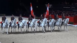 Viennas Spanish Riding School Lipizzaner Horse Performance Wembley London [upl. by Theodore]