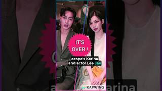 Aespas Karina amp Lee Jae Wook Confirmed Breakup After 5 weeks of Dating Publiclyquot [upl. by Raney]