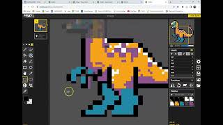 AI Photoshop and Piskel to make animated sprite [upl. by Letsou]