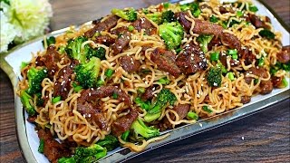 Beef and Broccoli Stir Fry Noodles Recipe  Easy Beef Stir Fry Noodles [upl. by Aivlys]