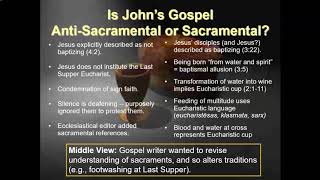 Johns Sacramental Theology [upl. by Roxi]