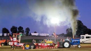 TRACTOR PULLS Shiawassee County Fair in Michigan 2023 Tractors Trucks and Semis [upl. by Edlihtam]