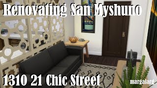 Sims 4  Renovating San Myshuno  1310 21 Chic St [upl. by Hartmunn440]