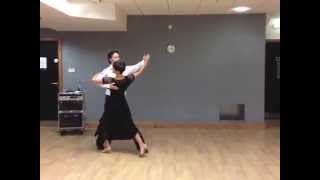 Slow Foxtrot Intermadiate Routine  Inspiration 2 Dance London [upl. by Wawro]