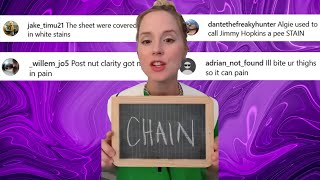 What Rhymes With CHAIN  Ani Bravas Wild Comment Section [upl. by Acirretal]