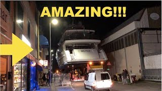 SUPER YACHT CRUISING THROUGH TOWN Captains Vlog 59 [upl. by Nebuer176]