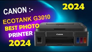 Canon G3020 Printer Full Review  How To set Printer canon G3010 wifi  Best Photo Printer [upl. by Phonsa]