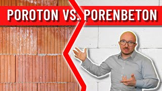 Poroton vs Porenbeton  Energieberater erklärt Vor amp Nachteile [upl. by Llenwahs578]