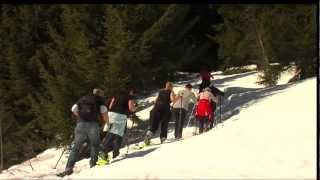 Schneeschuhlaufen am Kristberg im Montafon [upl. by Ailyt14]