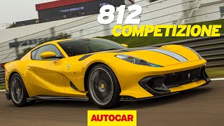 Ferrari 812 Competizione review  819bhp £450000 limited edition track tested  Autocar [upl. by Abbub]